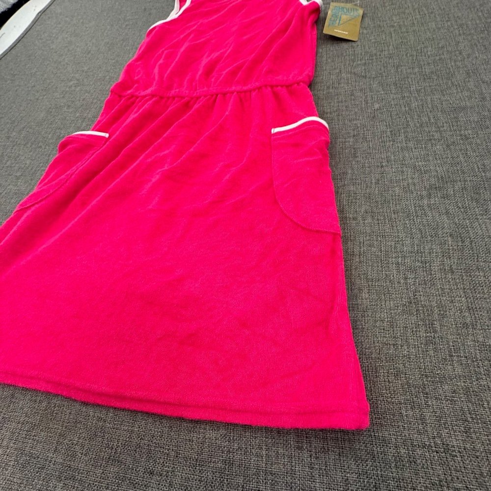 New! Thereabouts‎ Girls Swimsuit Cover Up Small 7/8 Hot Pink MSRP: $40 - Picture 3 of 11